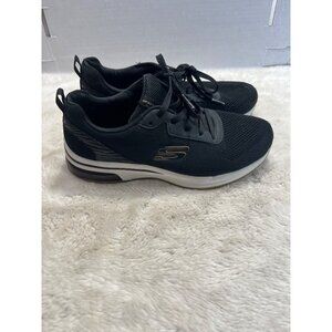 Skechers Womens Black Mesh Athletic Sneakers Size 8